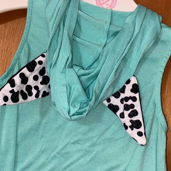 •DELIA*S GIRLS• puppy face and hood blouse tank top in size Small(7-8) - Picture 4 of 6
